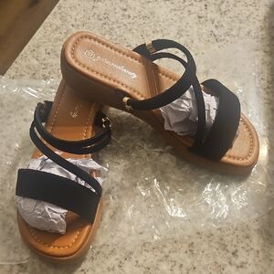 Elegant Black Strappy Sandals